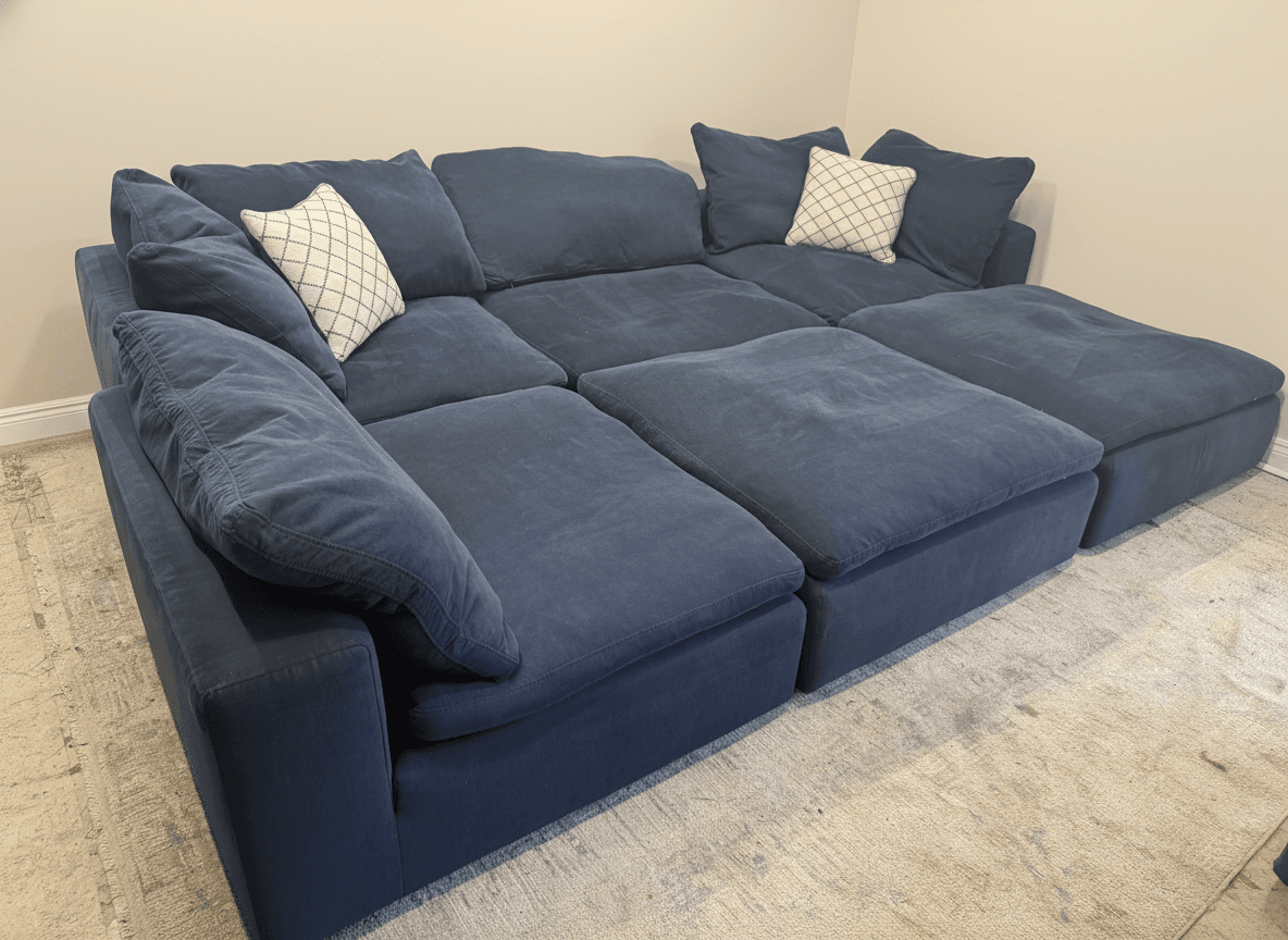 Dream Cloud sectional configured