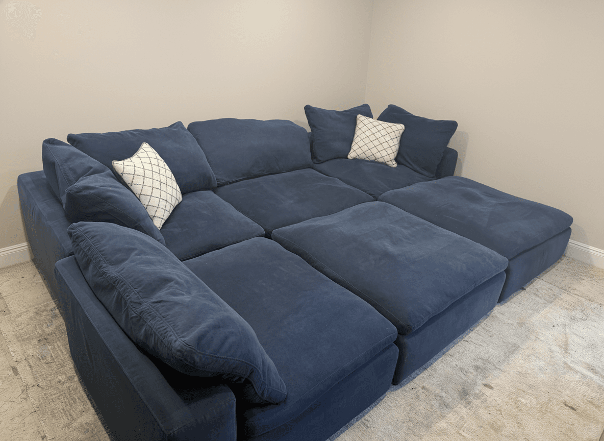 Dream Cloud sectional close-up